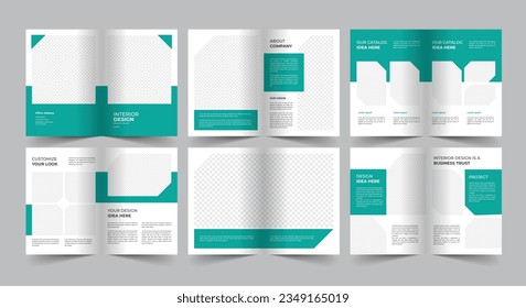 12 Page Interior Brochure Template Design