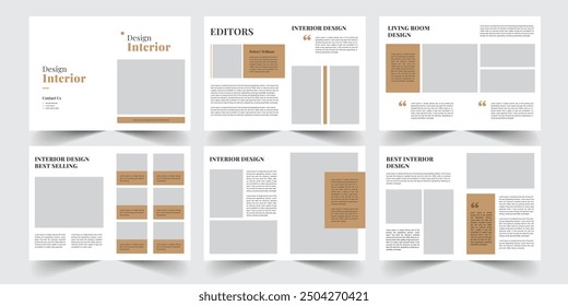 12 Page Interior Brochure Template