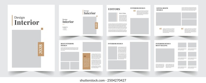 12 Page Interior Brochure Template