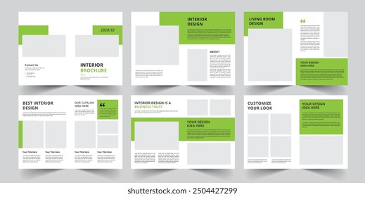 12 Page Interior Brochure Template