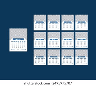 12 page wall calendar design