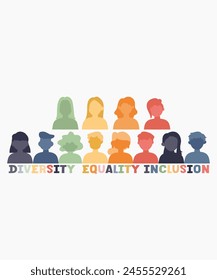 12 People Icons With Diversity Equality Inclusion