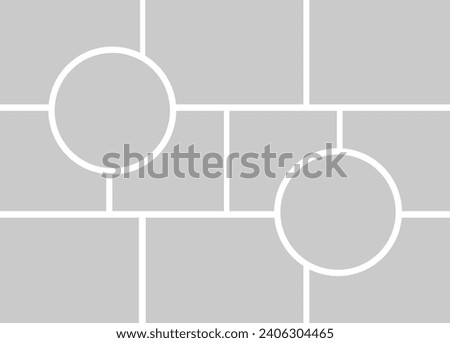 12 photo collage template. vector illustration, new collections