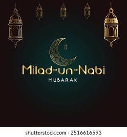 12 Rabi ul Awal Jashn e Eid Milad un Nabi Hazrat Muhammad S.A.W Milad un Nabi saudação conceito
