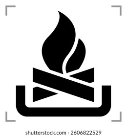12 Recreational and Cultural Interest Area Symbol Signs for General Applications Campfires