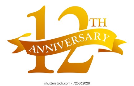 12 Ribbon Anniversary 