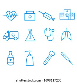 concepto de iconos sobre la salud.símbolo de la salud