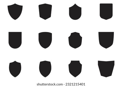 12 Shield shape Vectors and Illustrations