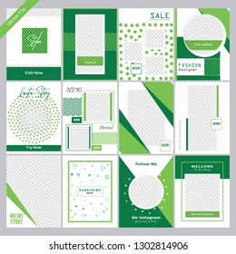 12 Slides Unique Editable modern Social Media banner Template.Anyone can use This Design Easily.Promotional square web banner for social media. Elegant sale and discount promo - Vector.