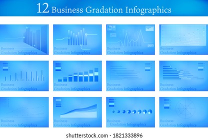 12 types of business graph set