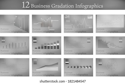 12 types of business graph set