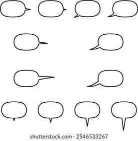 12 types of speech bubbles