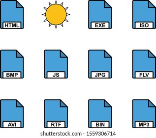 12 Universal icon sheet for your project. File formats.
   