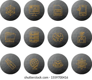 12 Universal icon sheet for your project
   