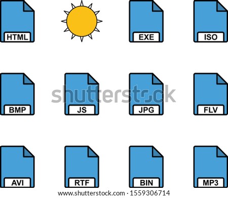 12 Universal icon sheet for your project. File formats.
   