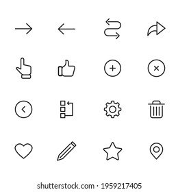 12 Universal icon for your project. vector illustration