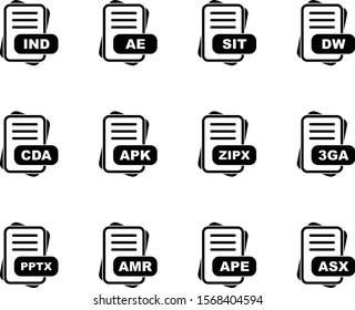 12 User interface Icon set File Format for web and mobile applications
