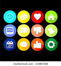 12 web and app Icon Set