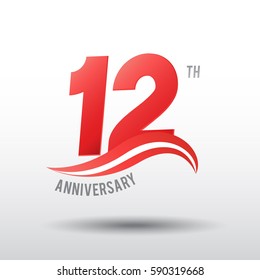 12 Years Anniversary Celebration Design