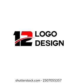 12 years celebration logotype design