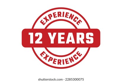 12 Years Experience Rubber Stamp