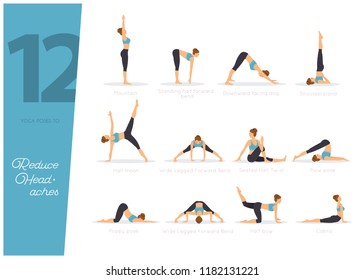 12 Yoga poses to reduce headaches