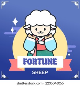 12 Zodiac Animal Character Fortunes Template
