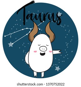 12 Zodiac symbol with cute pigs colorfull