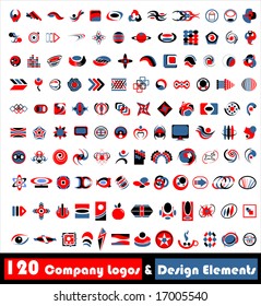 120 Company Logos & Design elements (vector)