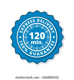 120 minutes Express Delivery illustration