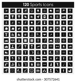 120 Sports logo, different sports icon