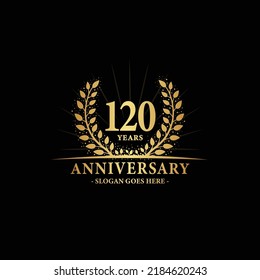 120 years anniversary logo. Vector and illustration.