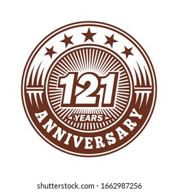 122 Jahre Jubiläum. Jubiläum Logo-Design. Vektorillustration und Illustration.