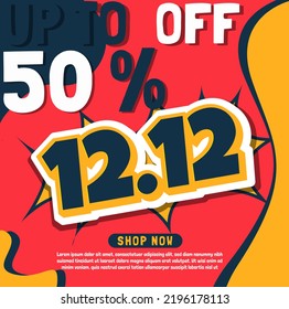 12.12 flat sales in flat style