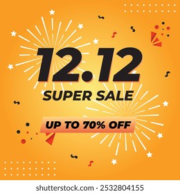 12.12 Shopping day banner template
