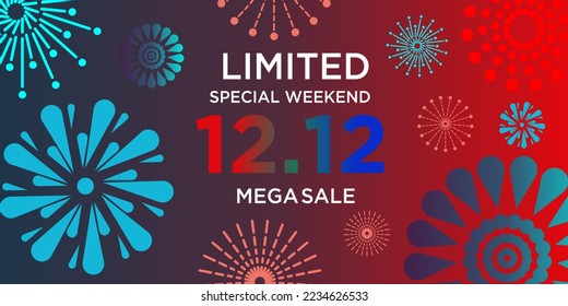 12.12 Shopping Day For Moment Sale Design Background