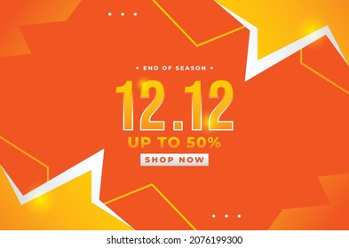 12.12 Shopping Day Sale Design Background For Greeting Moment