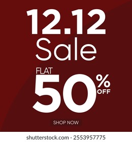 12.12 special offer Vector banner