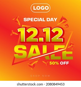 12.12-SPECIAL DAY SALE Orange promotion