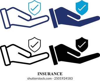 123 colorful icon set in line and fill style. Editable icon Set Insurance and Assurance. High quality business icon set of 123