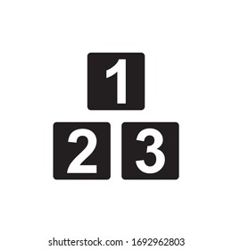 123 ICON , NUMBER ICON VECTOR