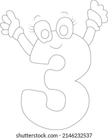 123 namber coloring page 123 namber coloring book page page line art for kids 