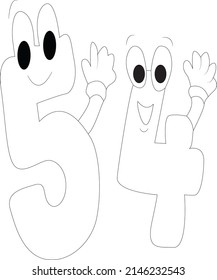 123 namber coloring page 123 namber coloring book page page line art for kids 