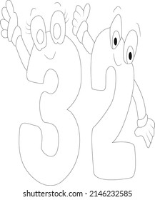 123 namber coloring page 123 namber coloring book page page line art for kids 