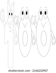 123 namber coloring page 123 namber coloring book page page line art for kids 