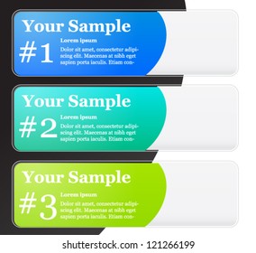 1-2-3 Numbered Banner Templates