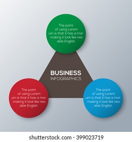 1-2-3 Vector circles for infographic. Template for diagram, graph, presentation and chart. Business concept with 3 options, parts, steps or processes. Abstract background.