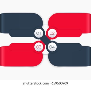 1,2,3,4, step labels, infographics design