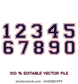 1234567890 numbers typography, t-shirt graphics, vectors svg