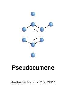 1,2,4-Trimethylbenzene, also known as pseudocumene, is an organic compound classified as an aromatic hydrocarbon